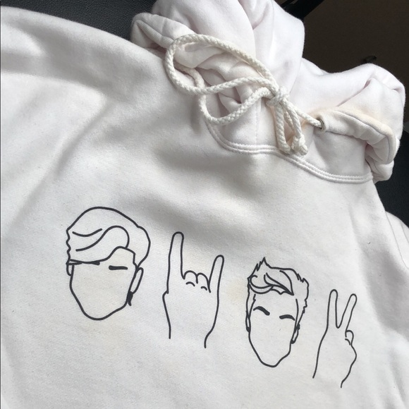 White Dolan Twins hoodie - Picture 2 of 3